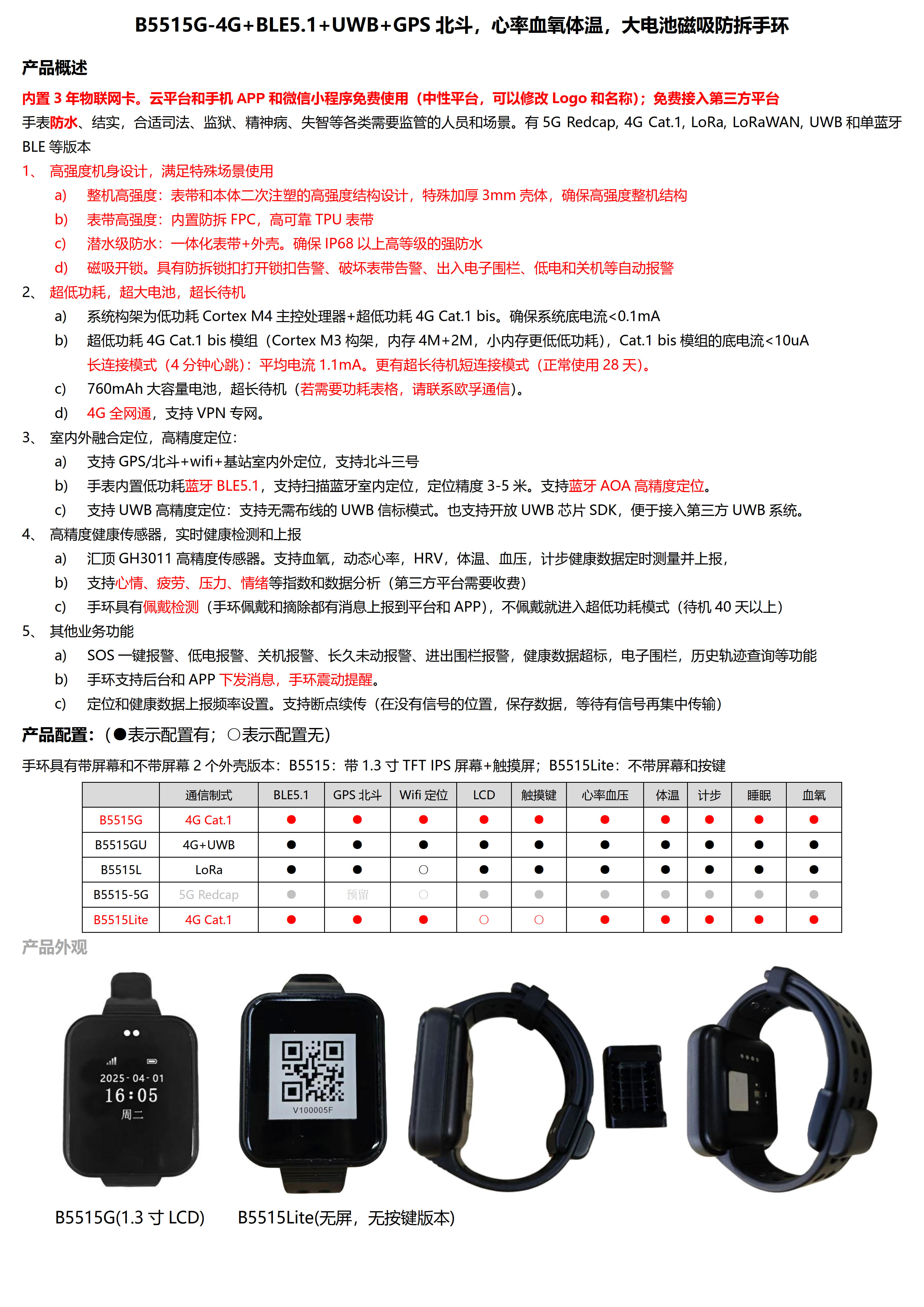 B5515G-4G+BLE5.1+UWB+GPS北斗 心率血氧体温 大电池磁吸防拆手环_1.jpg
