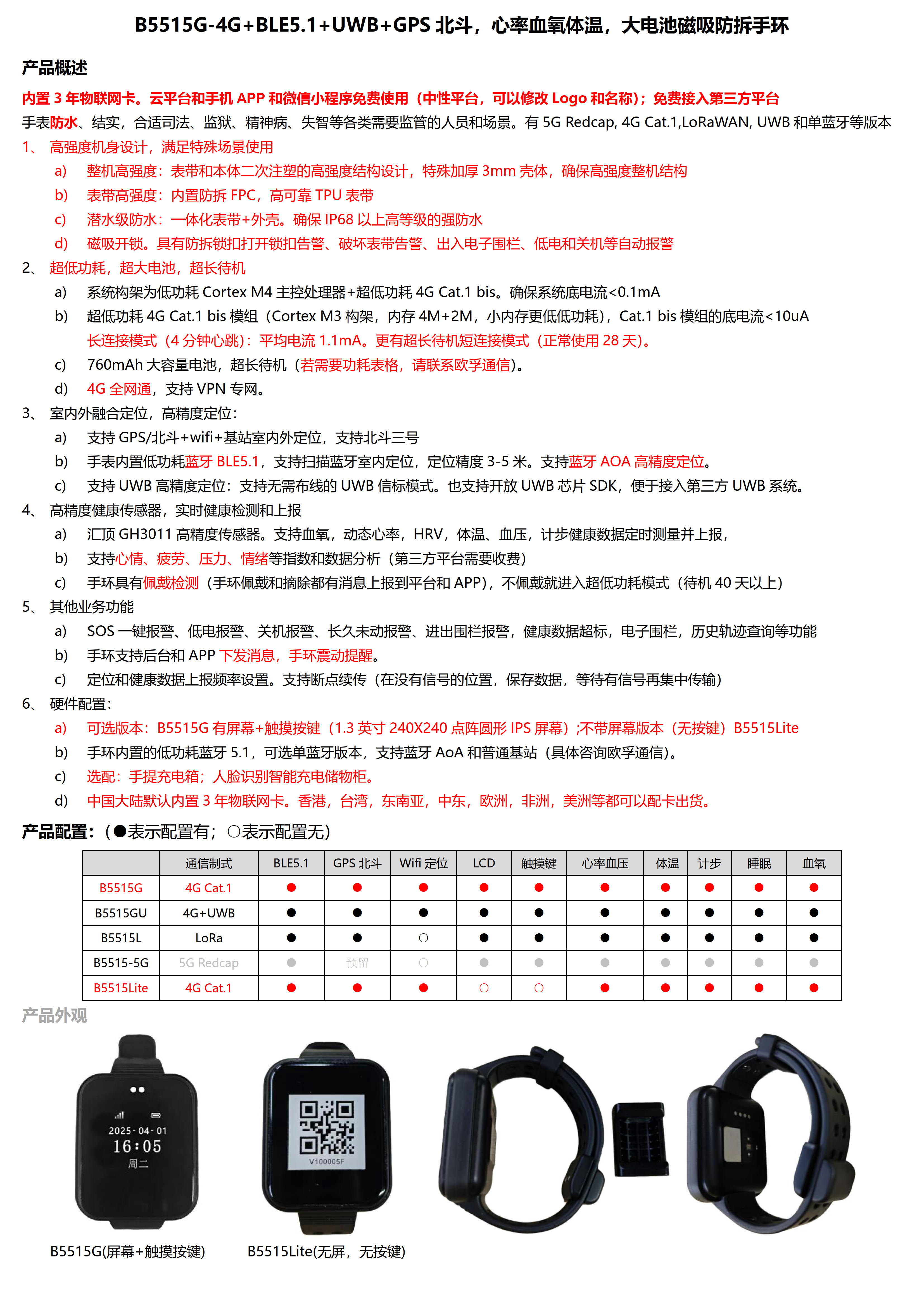 B5515G-4G+BLE5.1+UWB+GPS北斗 心率血氧体温 大电池磁吸防拆手环_1.jpg